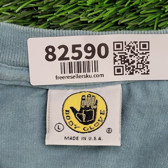 Vintage 1998 Body-Glove Surfer Shirt Large 21x29 Blue USA - Picture 7 of 15